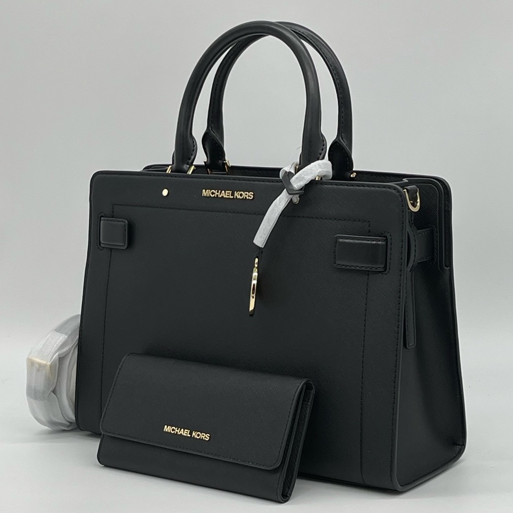 Michael Kors Medium Rayne Satchel & Trifold Wallet - Picture 2 of 12
